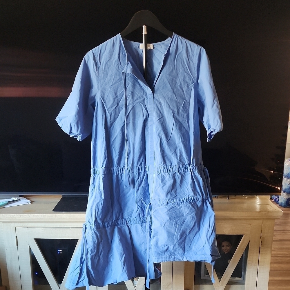 COS Blue Cotton Dress - Picture 2 of 14